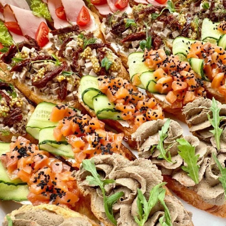 Брускетта "4 вкуса иксель" в Фетхие